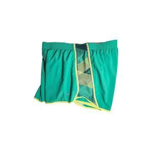Nike Women's Tempo Dri-Fit Green Geo Print Running Shorts 534957-336 Size Large